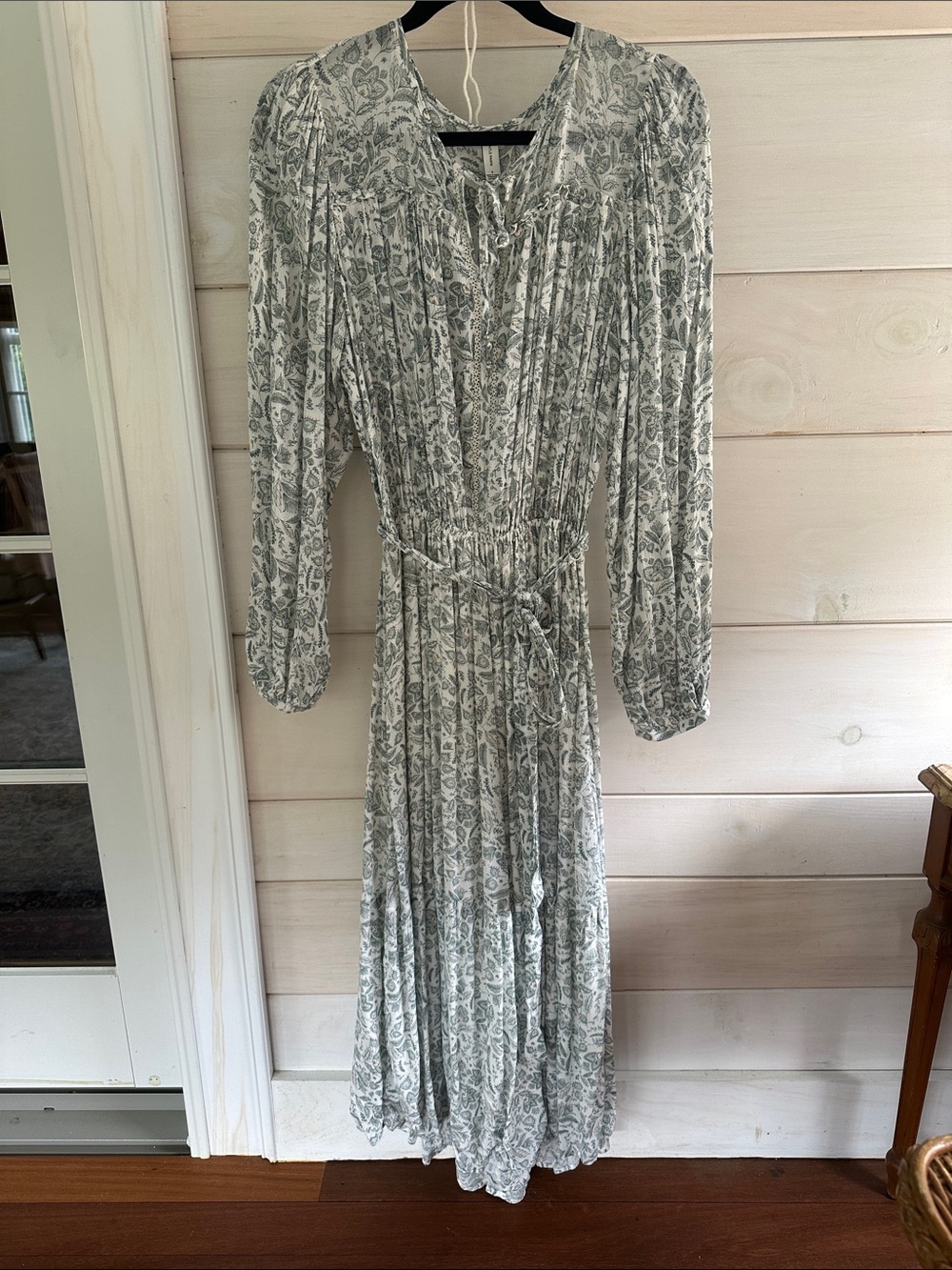 Gentle Fawn Sage Floral Long Sleeve Maxi Dress